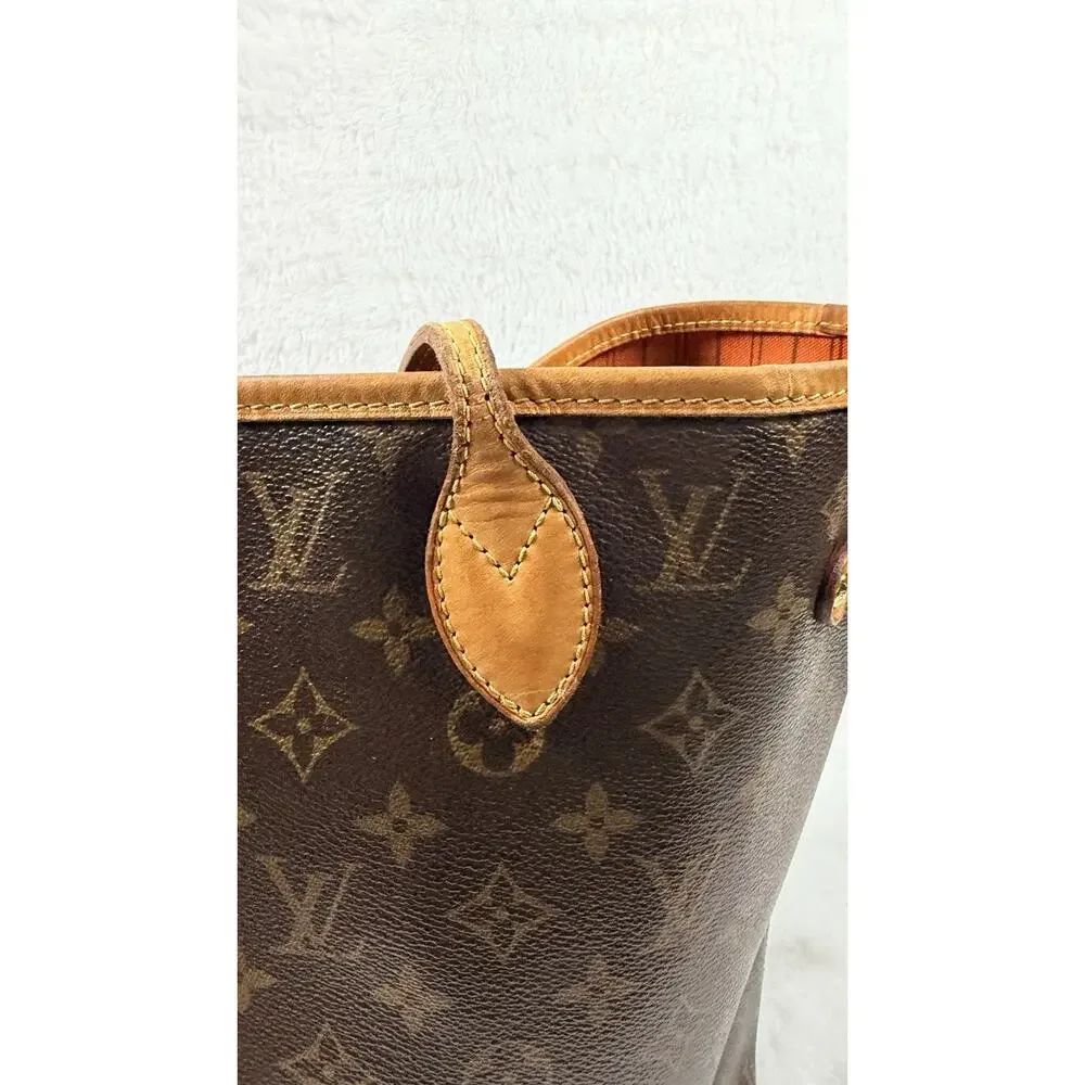 Louis Vuitton Neverfull Monogram Tote MM Brown Canvas